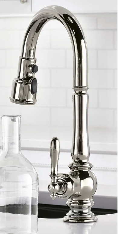 Kohler K-99261-SN Artifacts Pull Down Spray Kitchen Faucet Polished Nickel New