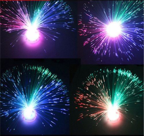 Multicolor Fiber Optic Lamp Light Holiday Wedding Centerpiece Fiberoptic LED
