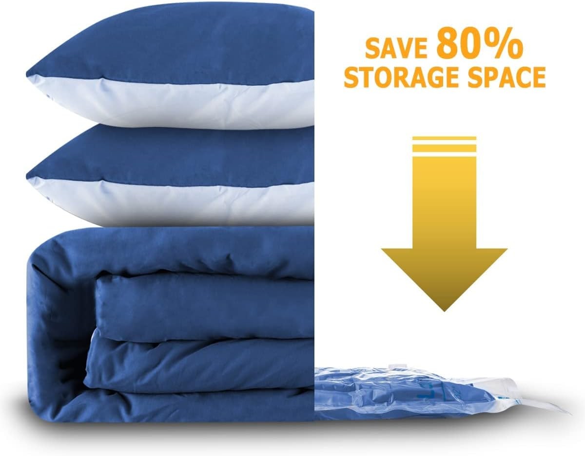 Vacuum Storage Bags Space Saver Seal for Clothing Comforters Pillows Bedding