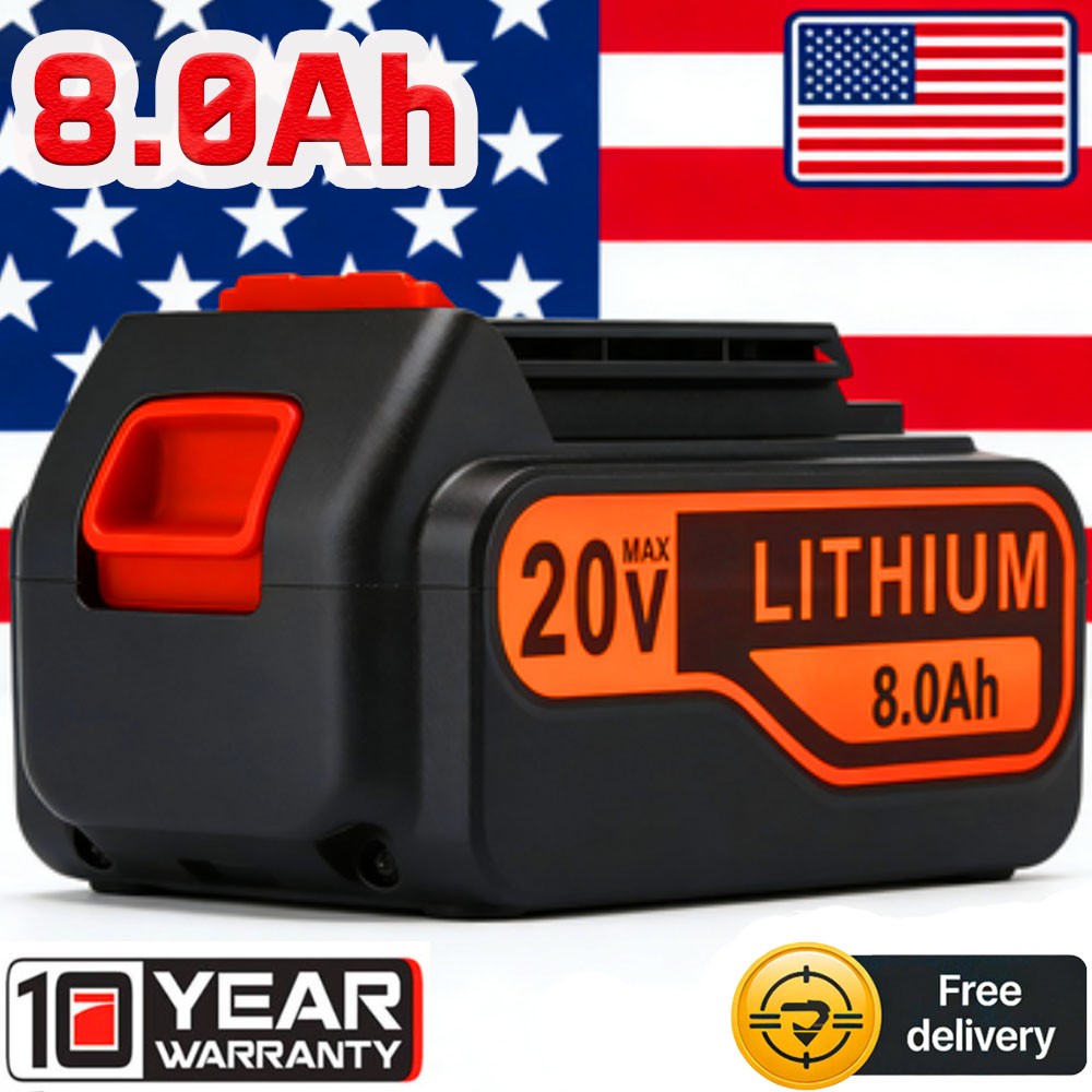 8.0Ah 20Volt LB2X4020 Battery FOR Black&Decker 20V MAX Lithium LBXR20 LBX20 TOOL