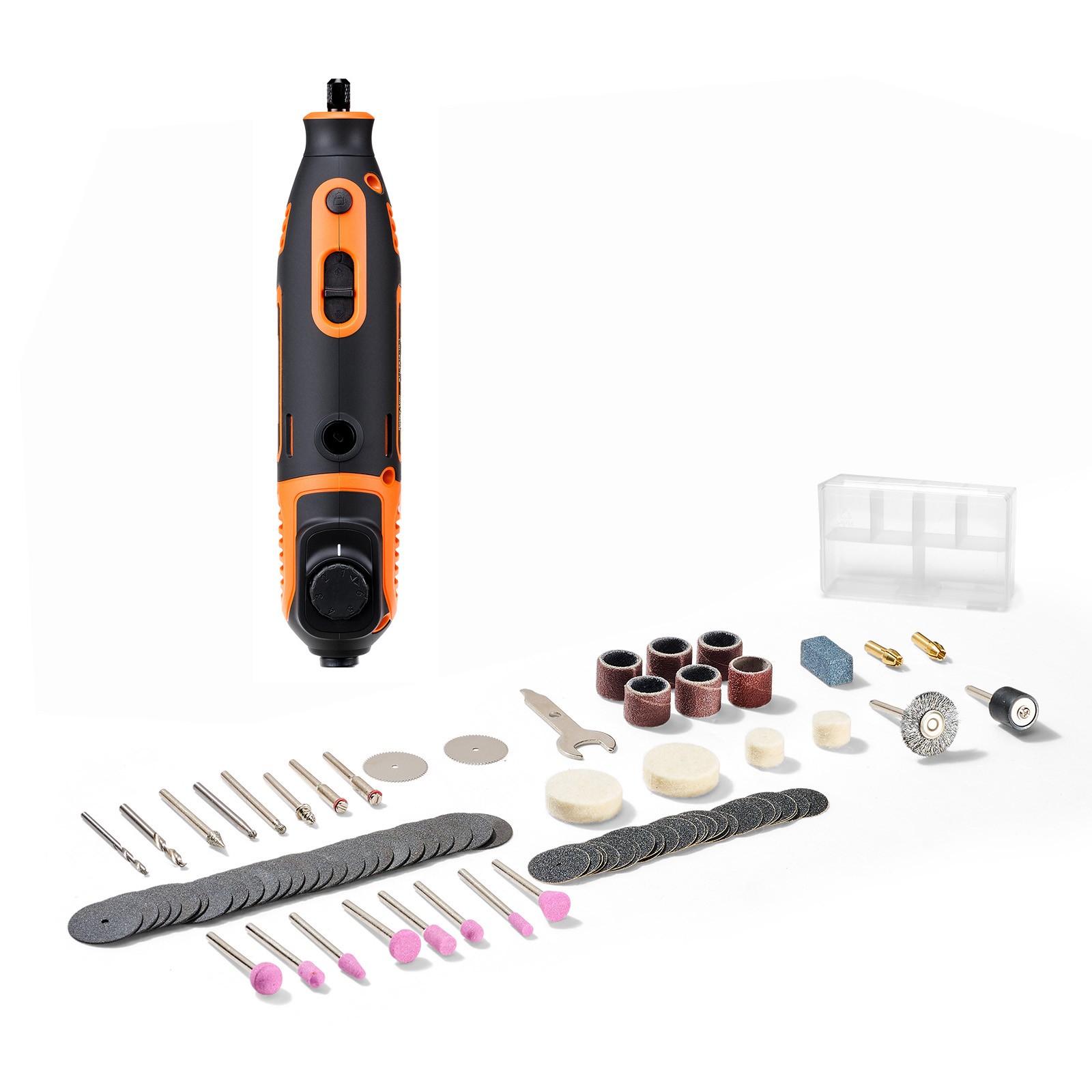 Uimoso 84-Piece Rotary Tool Kit, 200W, Adjustable Speeds 8000-40000 RPM