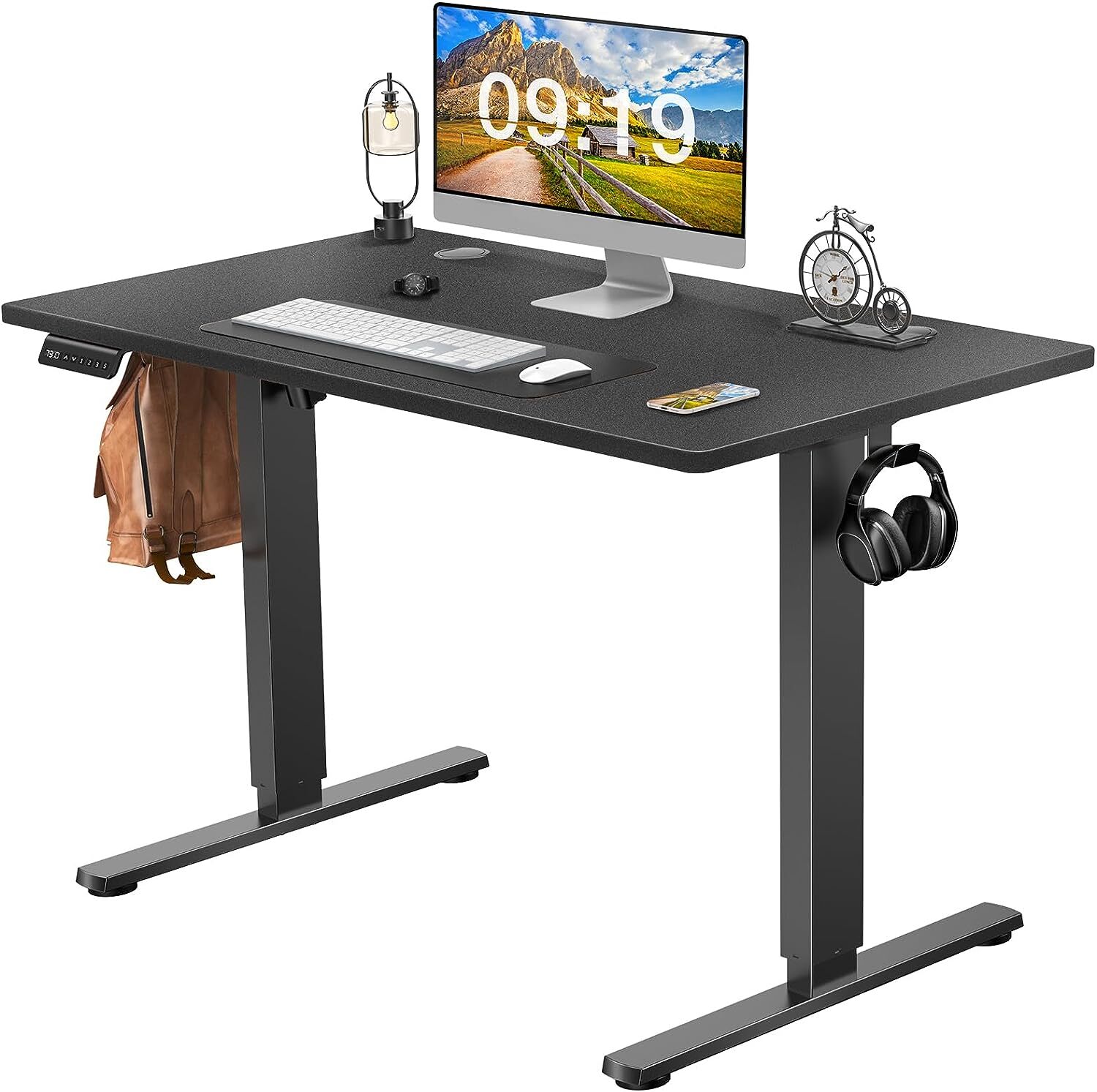 40-63 Inch Electric Height Adjustable Desk Home Office Standing Computer Table