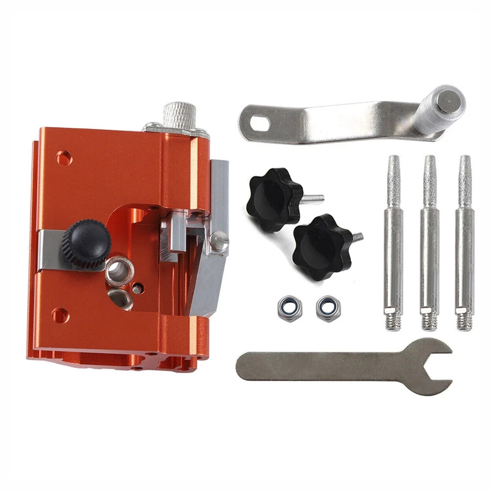 Chainsaw Chain Sharpening Jig Portable Hand Crank Sharpener Tool Set us