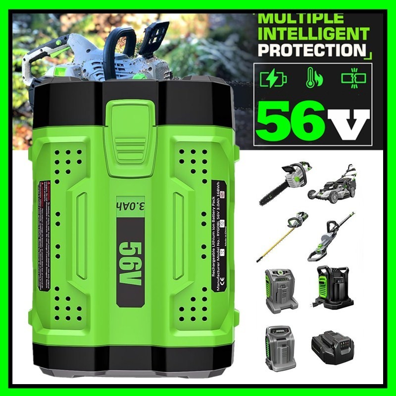 2.5Ah Lithium Battery / Charger For EGO Power+ 56V BA2800 BA2800T BA4200 BA1400