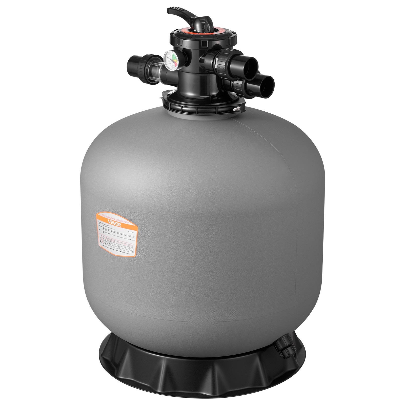 VEVOR Sand Filter 24 in Above Inground Swimming Pool Sand Filter 7-Way Valve