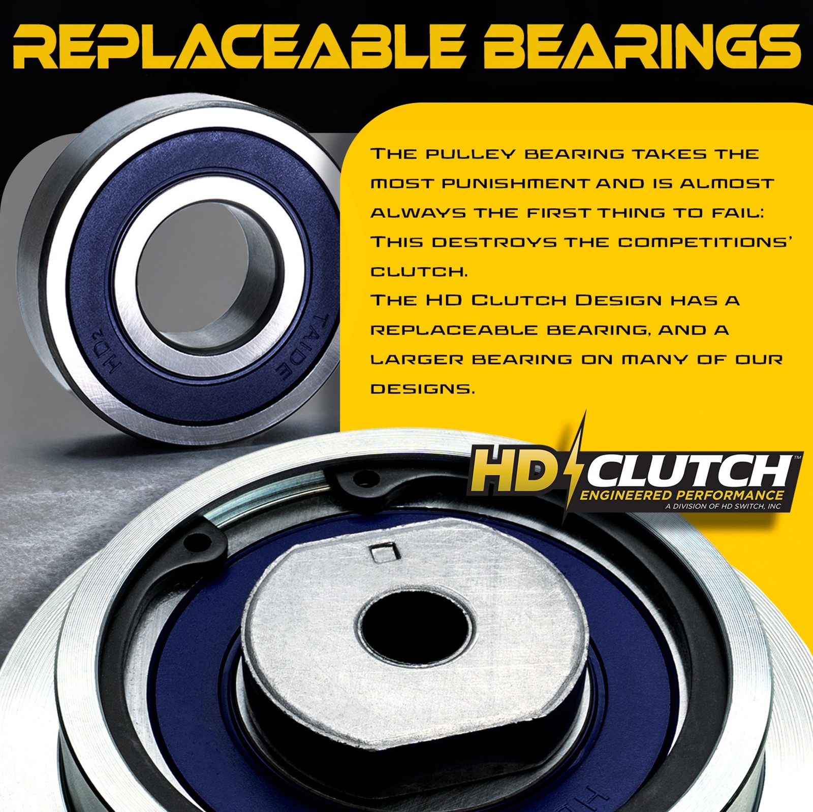 BIGBearing HiTorque PTO Clutch for Woods Grasshopper 388740 5218-165 5218-225