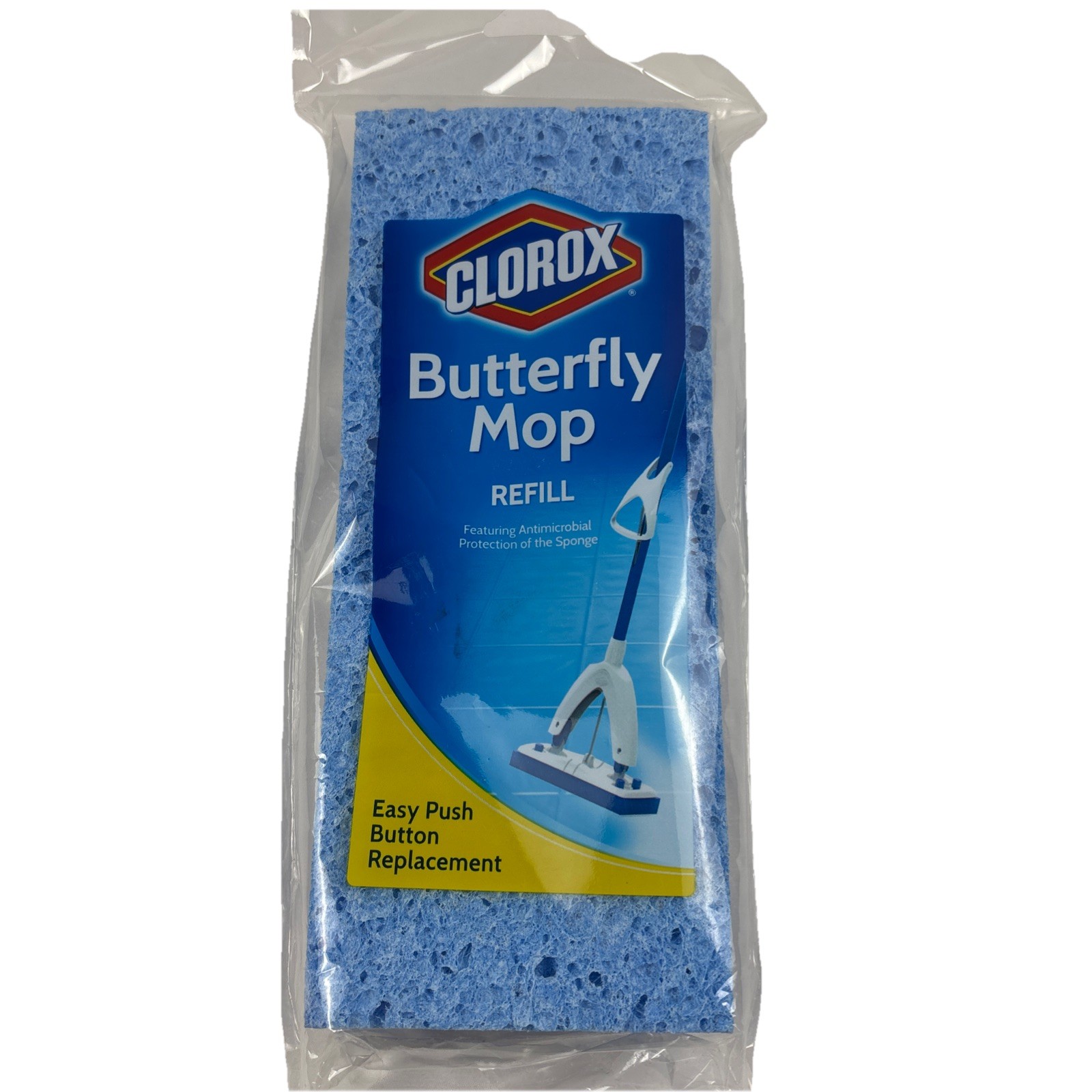 Clorox Butterfly Mop Refill Pad Easy Push Button Replacement Discontinued