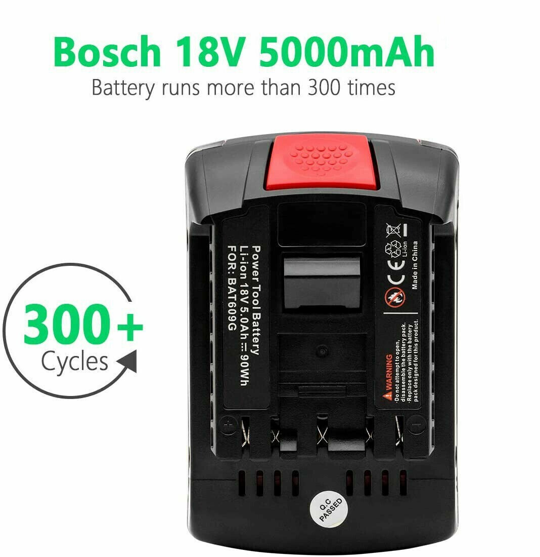 8.0AH 18V BAT618 BAT609 Li-ion Battery for Bosch BAT620 BAT610G BAT619G 24618-01