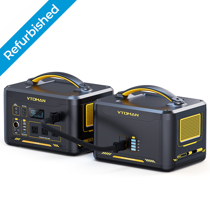 VTOMAN Jump 1800 Portable Power Station 1800W With Extra Battery 3096Wh LiFePO4