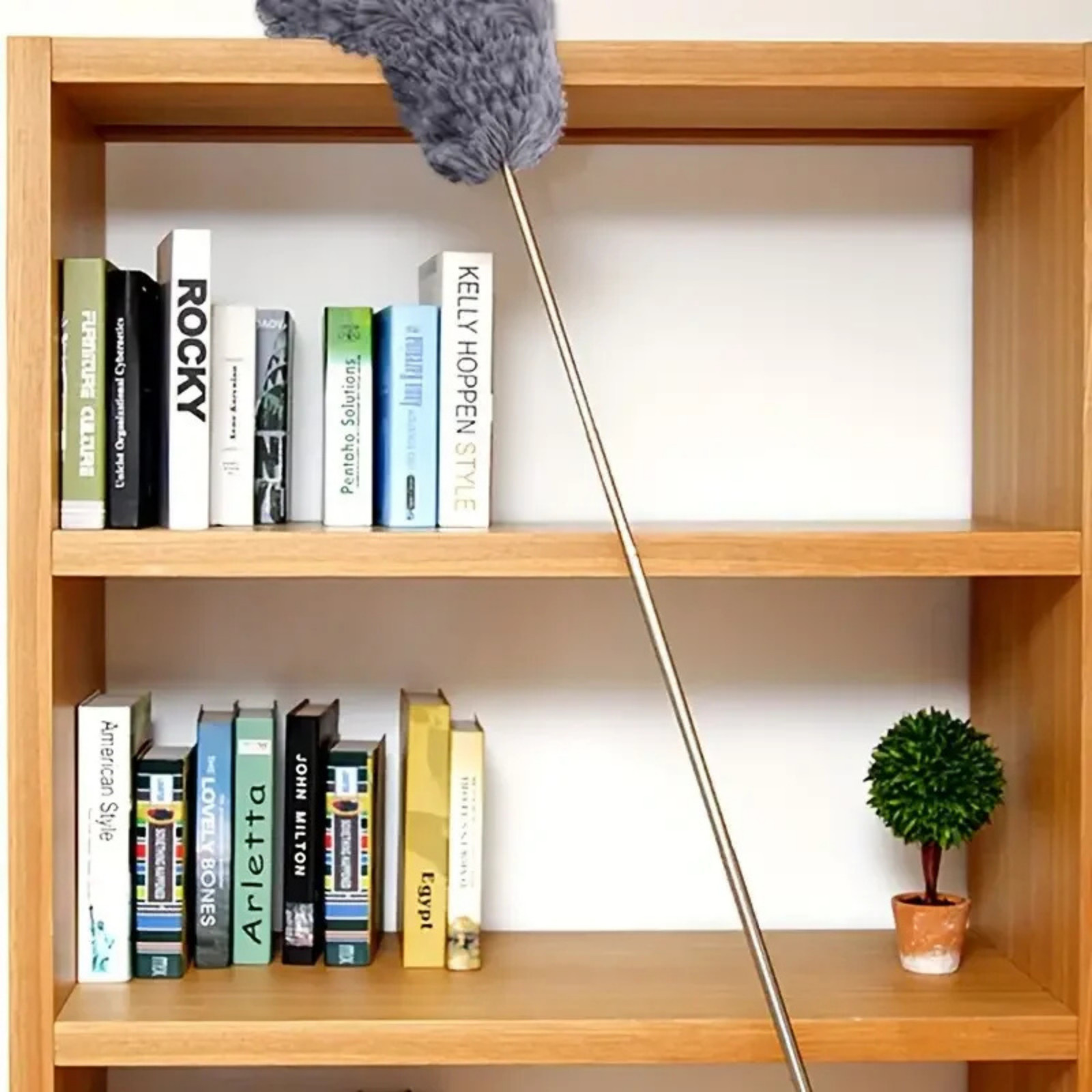Microfiber Duster Soft Feather Dusting Brush Household Extendable Cleaning Tool
