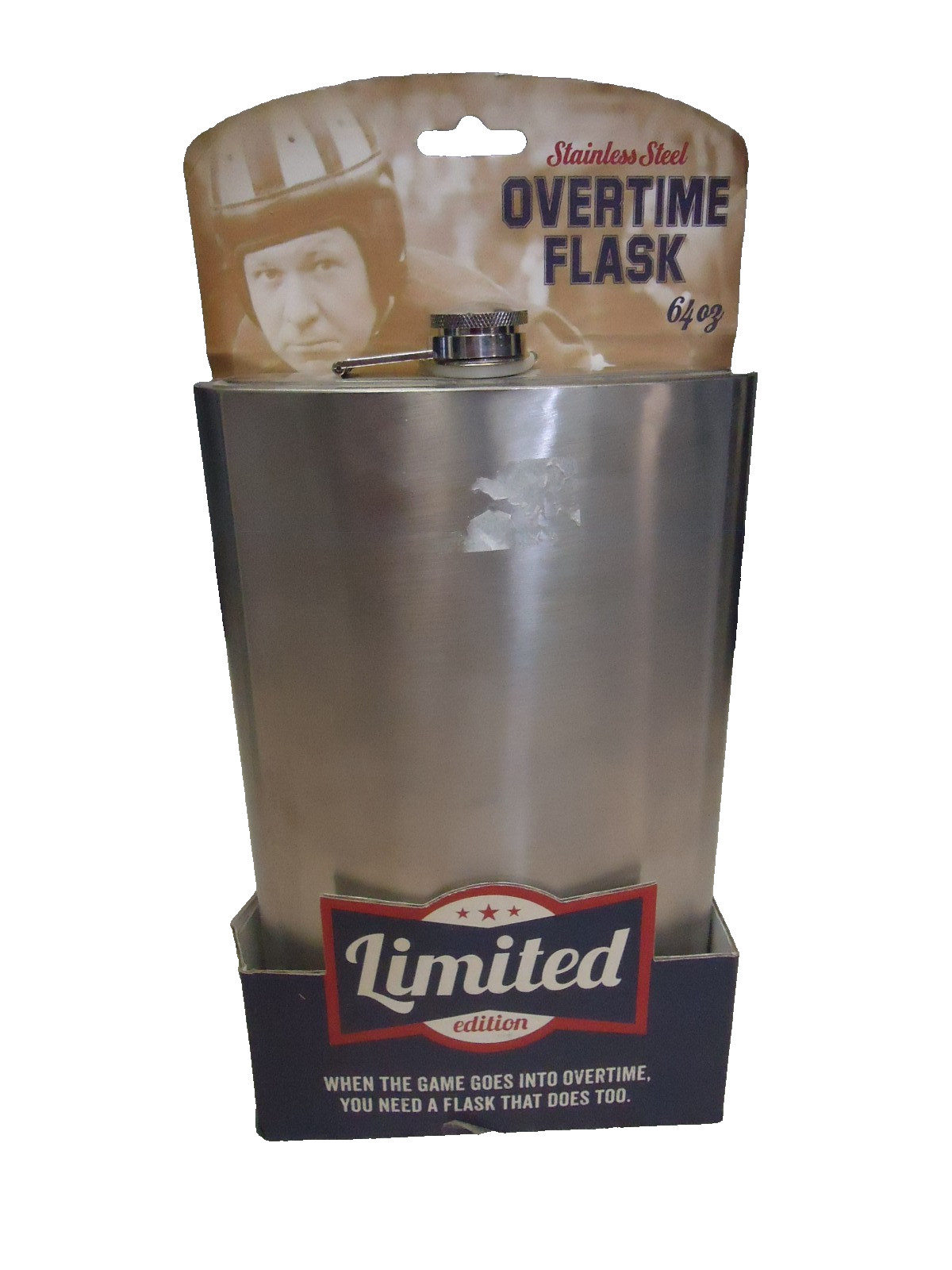 WEMBLY STAINLESS STEEL LIMITED EDITION 64 OZ. FLASK ( new ) (o)
