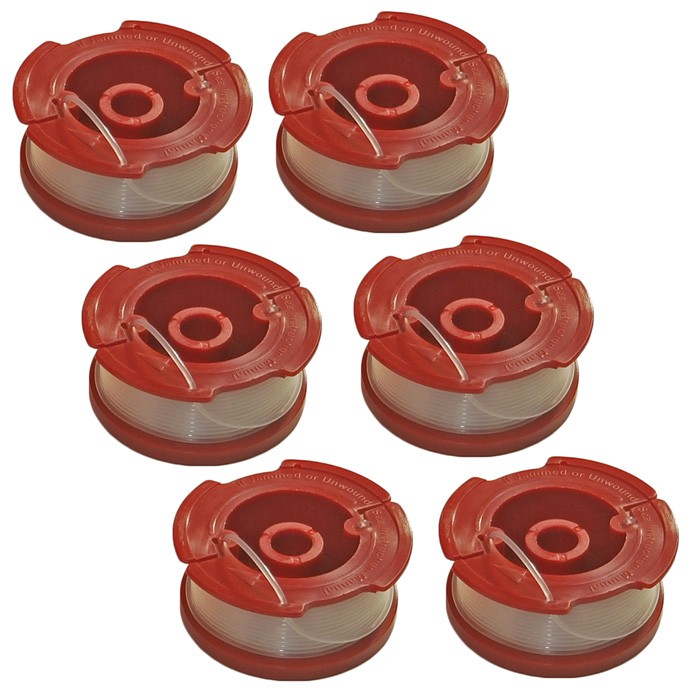 Black and Decker 6 Pack of Genuine OEM Replacement Spools, AF-100-6PK