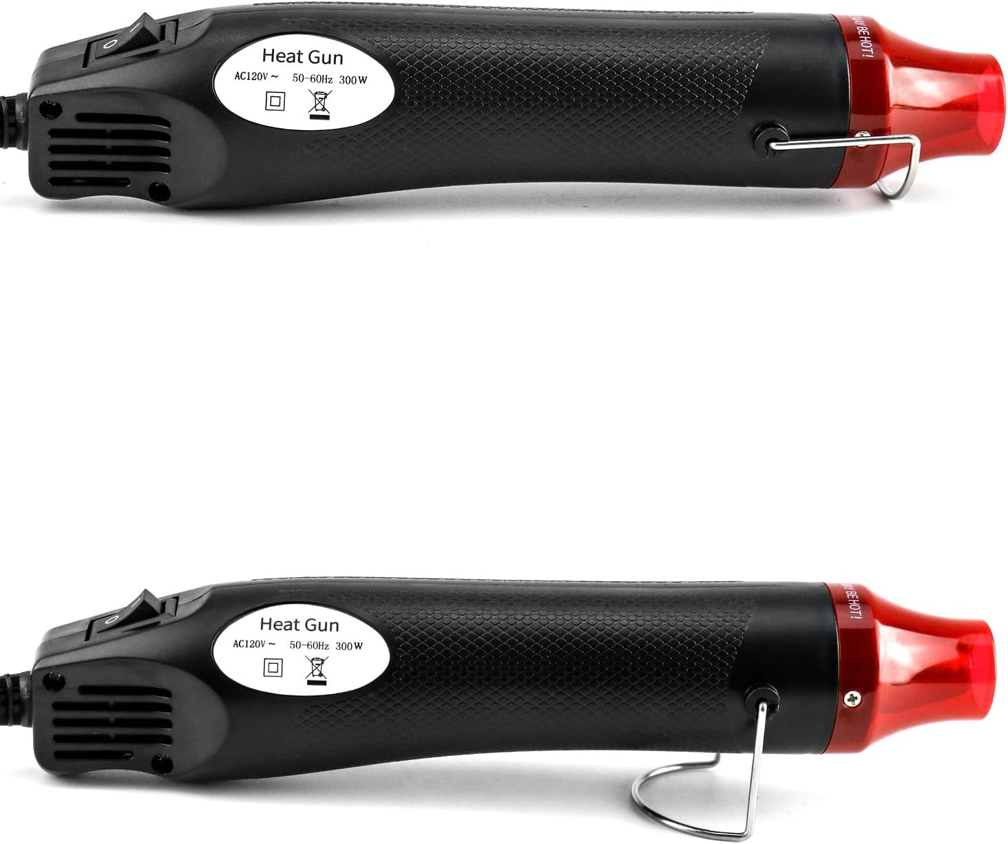 300W Heat Gun 110V Mini Hot Air Shrink Tools with Stand for Crafts Embossing DIY