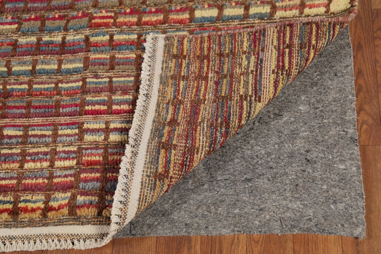Checkered Moroccan Modern Area Rug 8×10 Hand-knotted Wool Oriental for Any Room