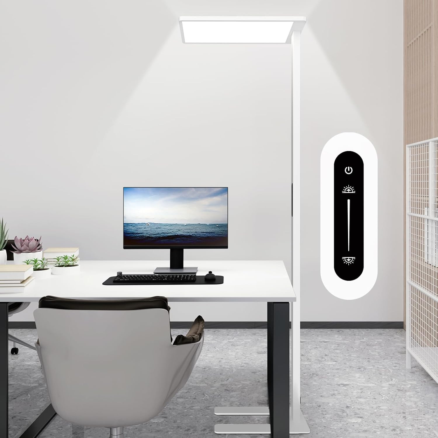 Super Bright 120W LED Floor Lamp – Dimmable 10000LM Eye-Care Light