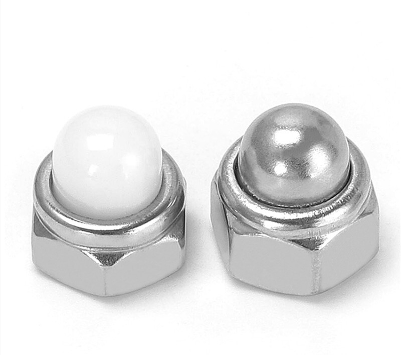 304 Stainless Steel Acorn Cap Dome Hex Nylon Insert Self Lock Nut Nylock Locknut