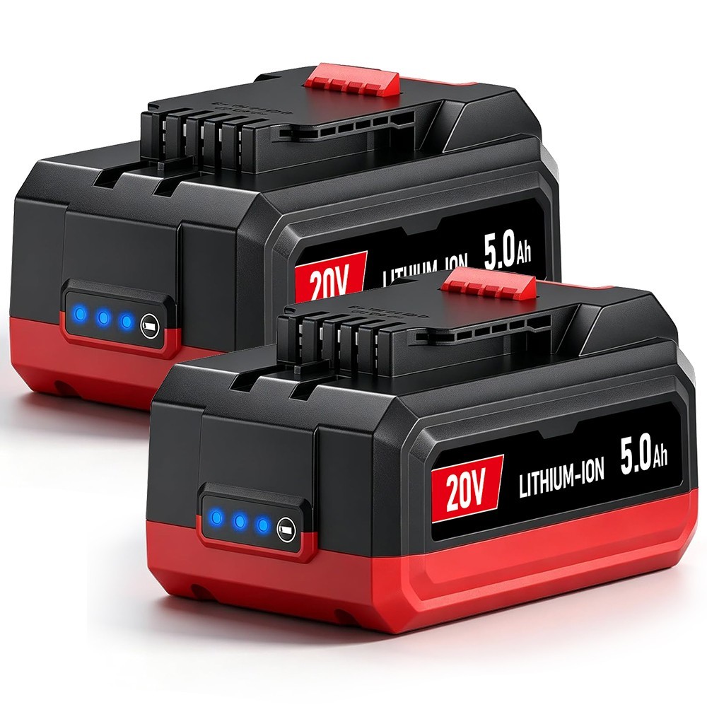2 Pack 20V 5Ah Replacement Battery Lithium for Bauer Power Tool 1704C-B 2506C-B
