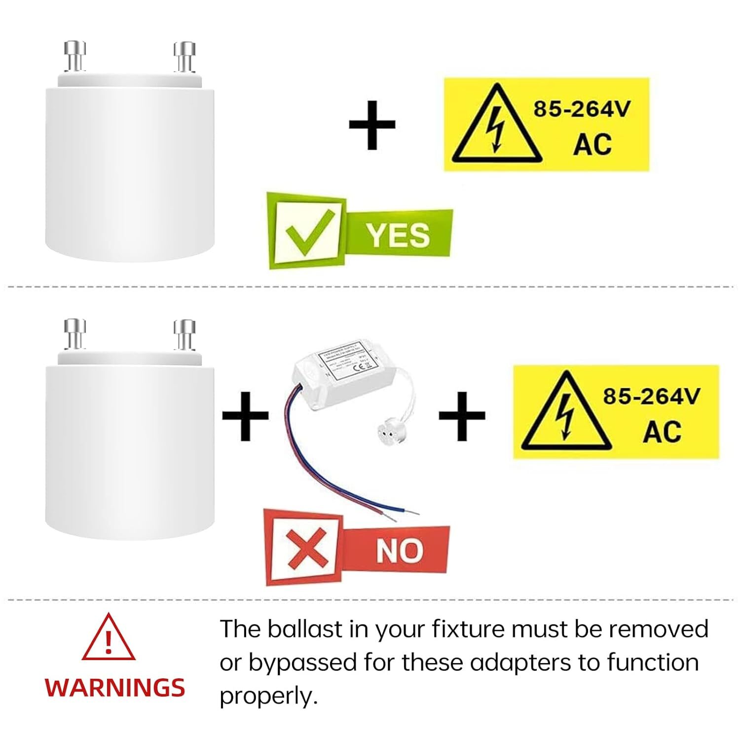 GU24 To E27 /E26 Screw LED Light Lamp Bulb Base Adapter Socket Converter Adaptor