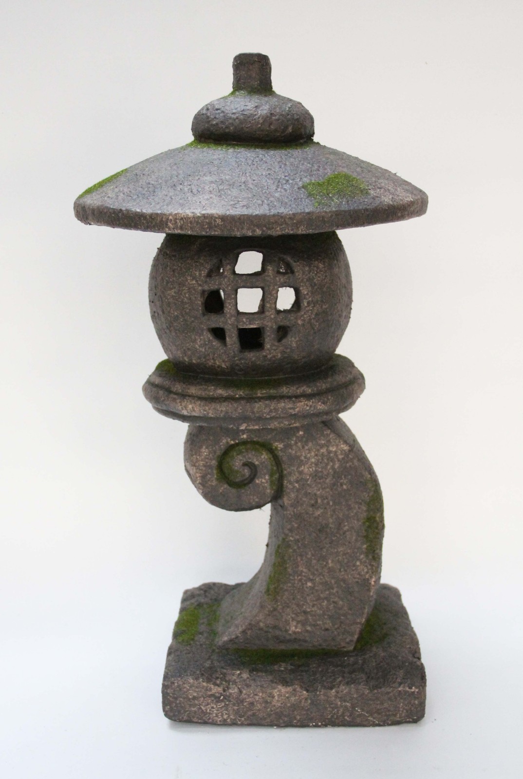 24IN H Gray Stone Lantern Statue Garden Decor Garden Statue Pagoda Yard Decor