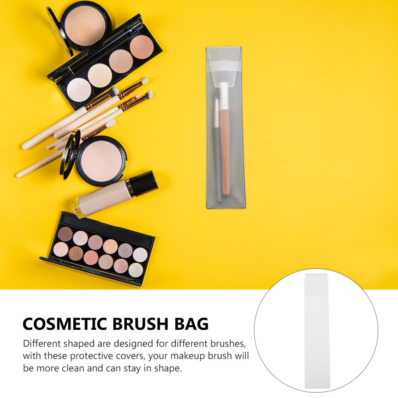 MAGICLULU Makeup Brush Protector Covers 10-Pack Portable 19x5cm, As Shown