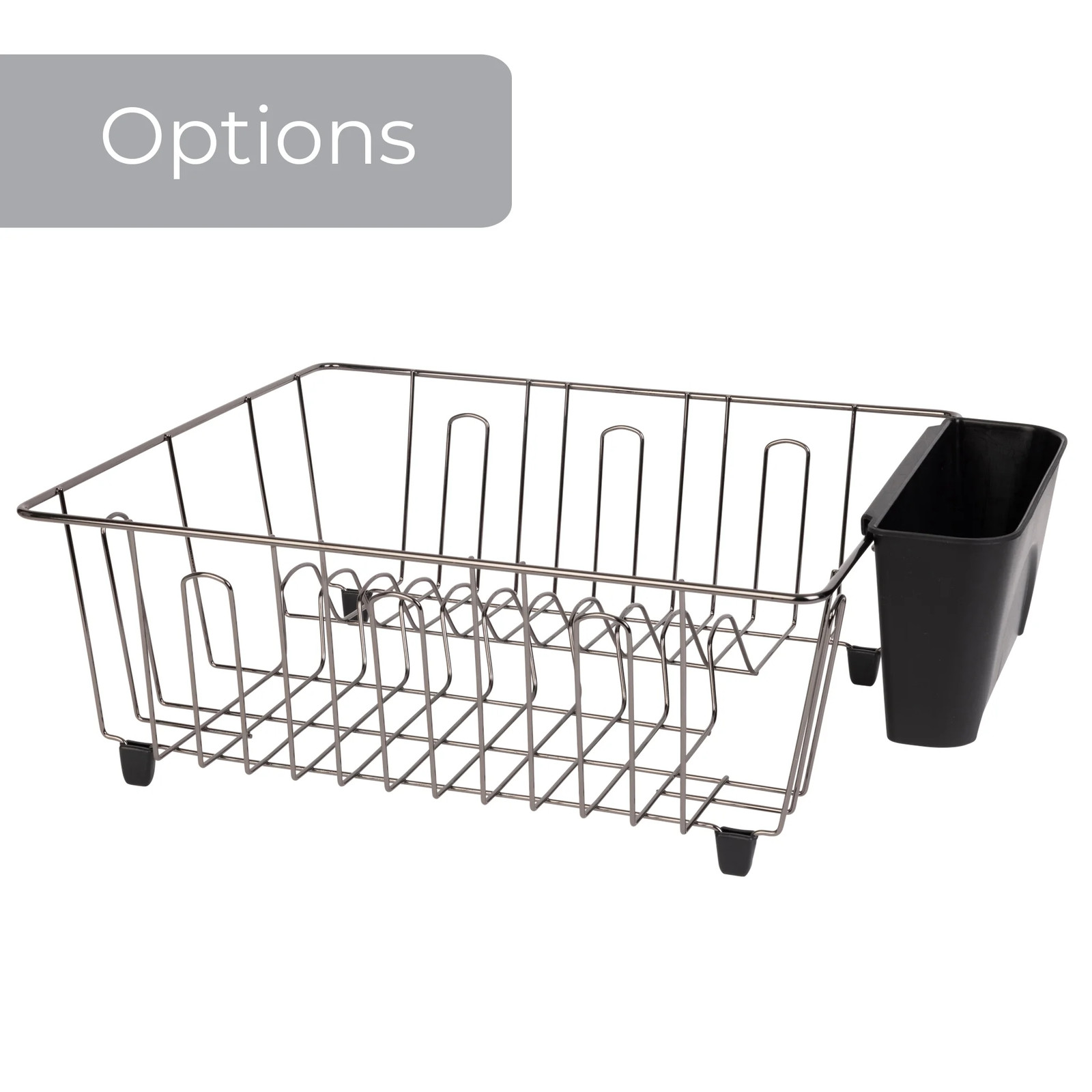 Small Dish Drainer Rack – Chrome/Black