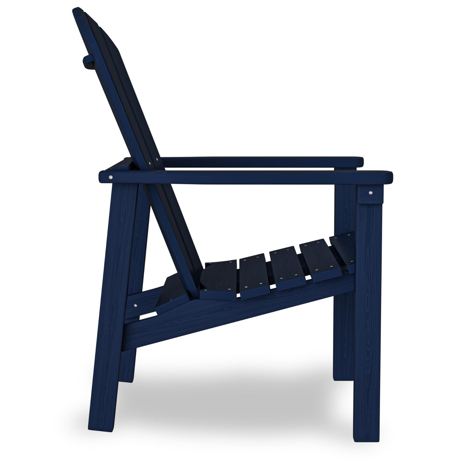 Stackable Adirondack Chairs – All-Weather HDPE, Navy, 380lb Capacity, Easy Assem