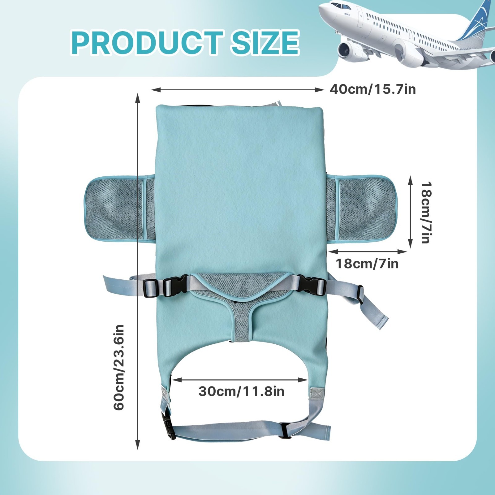 Portable Toddler Airplane Bed for Babies 1-12 Months – Travel Essentials for Fli