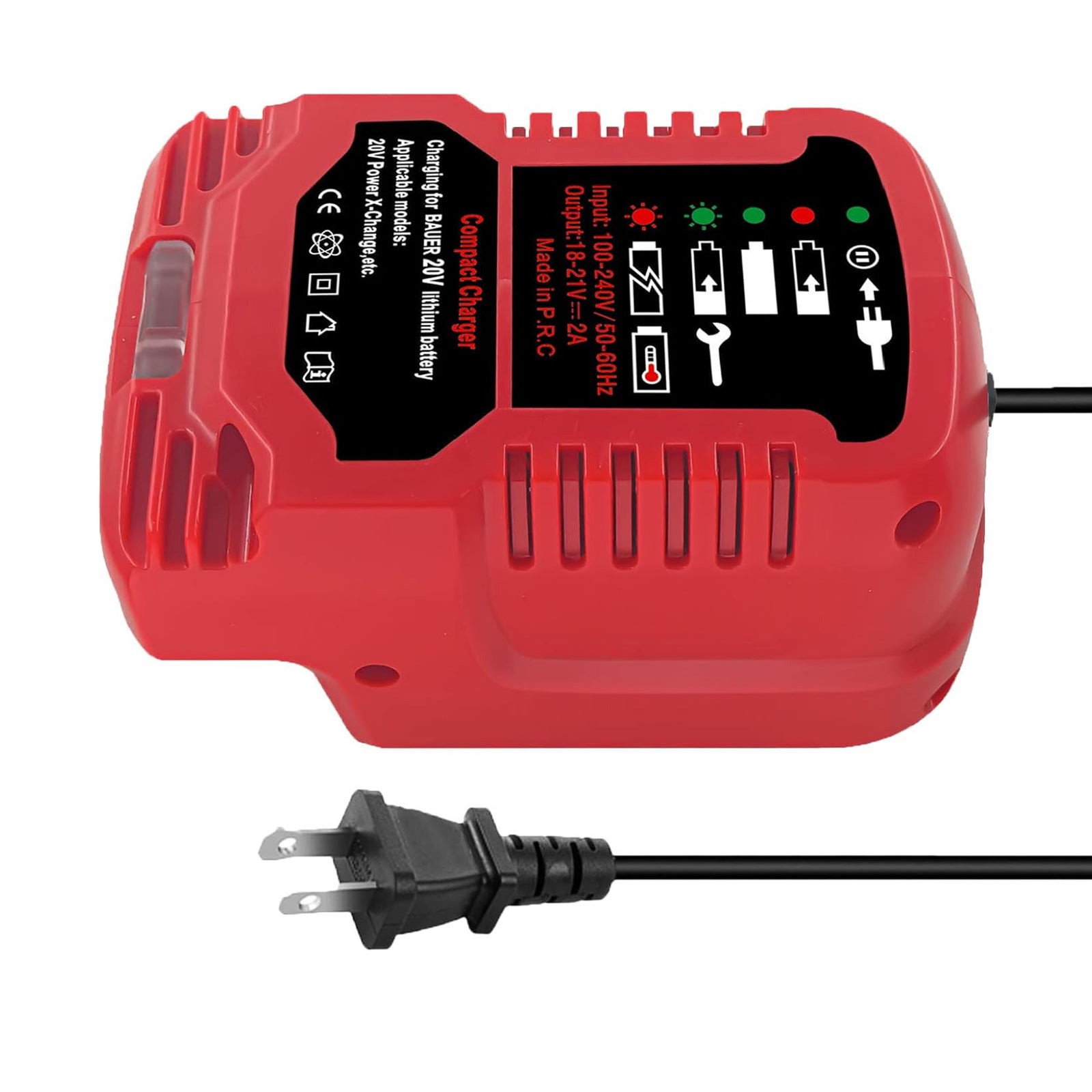 Bauer 20V Hypermax Battery Charger with LED Light Indicator – 2A Output