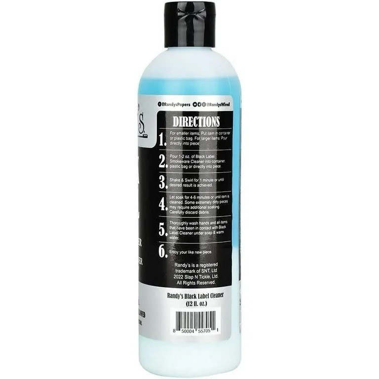 Randy’s Black Label Glass Cleaner – 16×12oz Bottles for Ceramic, Glass & Metal