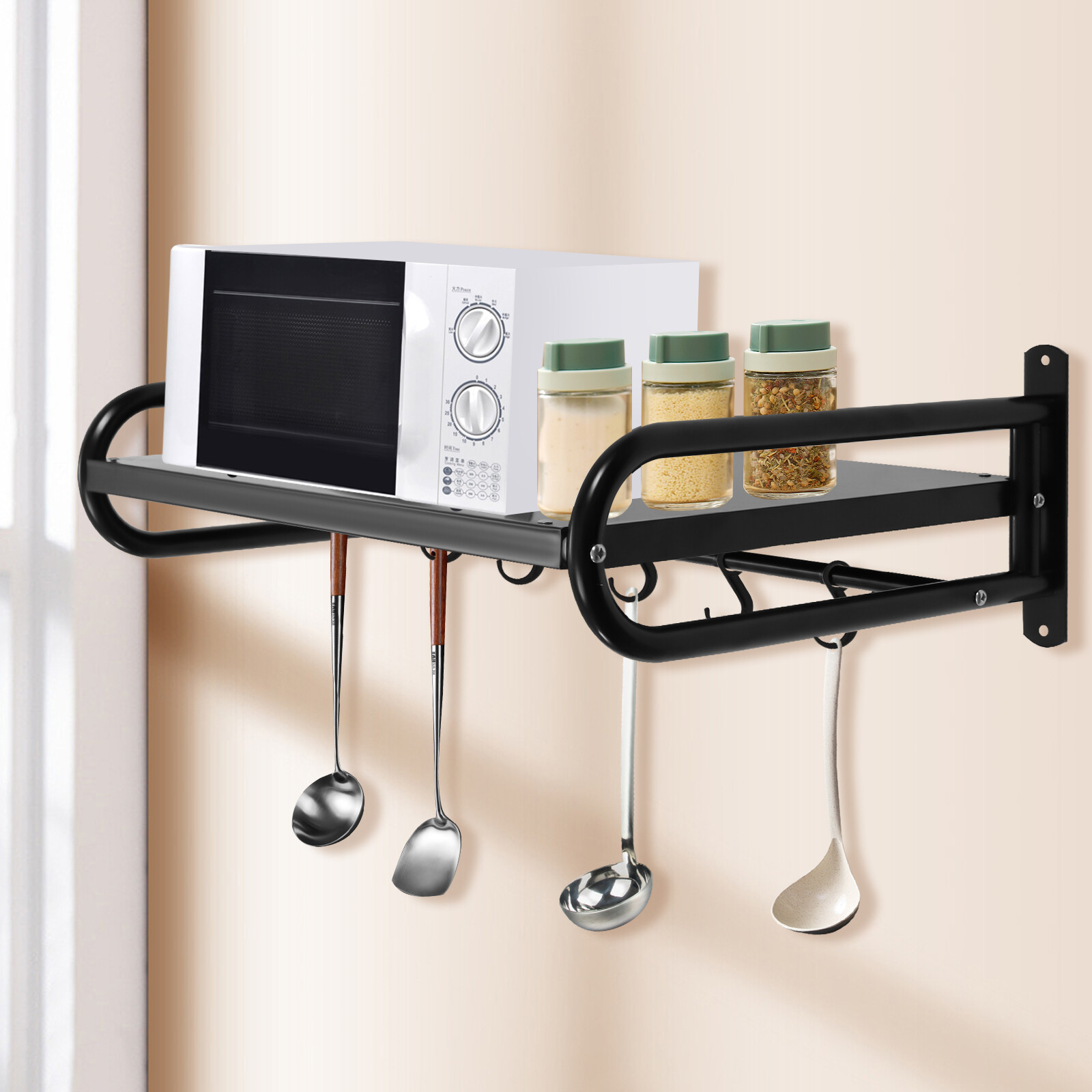Carbon Steel Wall Shelf Metal Shelving Heavy Duty Commercial or Household Grade