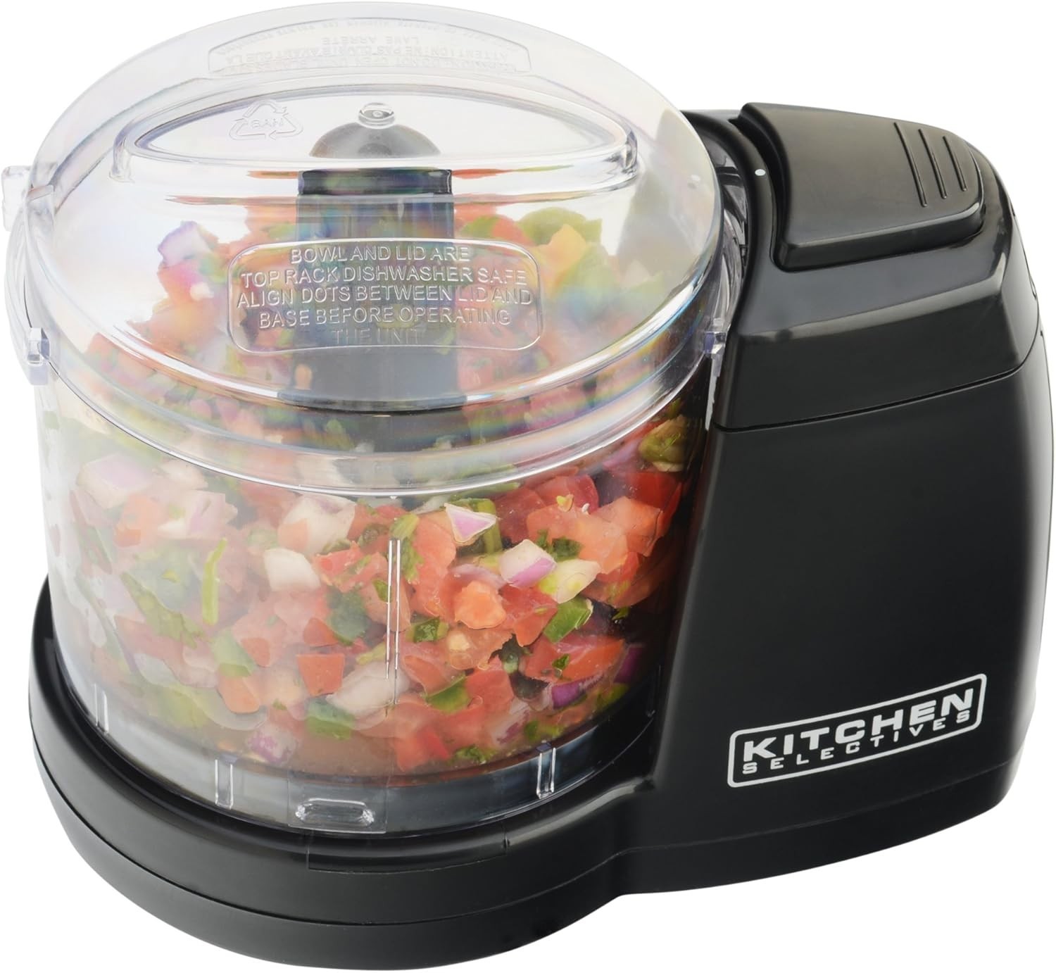 1.5-Cup Mini Food Chopper – Easy Operation & Dishwasher Safe Parts