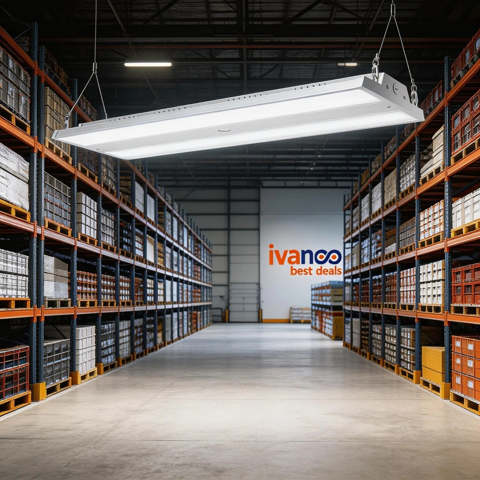 150 W LED Linear High Bay Shop Lights Fixture 22500LM Commercial Warehouse 5000K