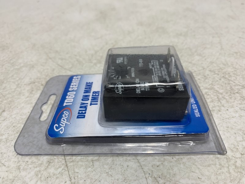 Supco TD69 Delay On Make Timer 19-250V AC/DC 1A 6 Sec-8 Min