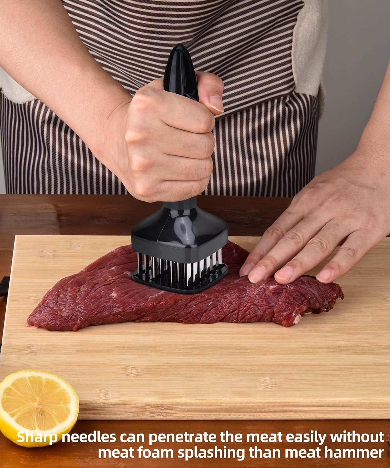 Meat Tenderizer Needle Meat Hammer Mallet Tool Pounder For Tenderizing and
