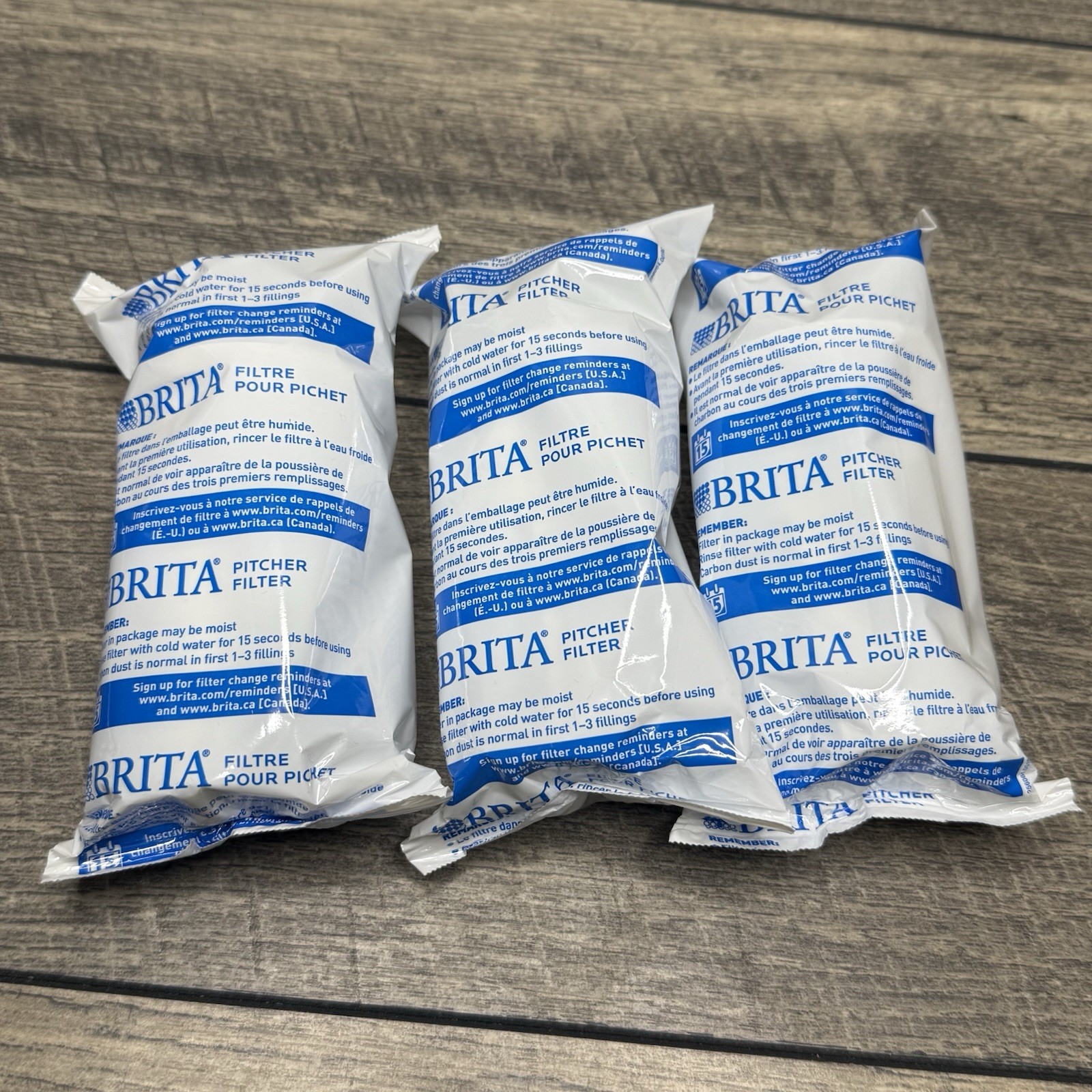 Lot of 3 Brita Standard Replacement Filters – Filter lasts 2 Months (40 Gal)
