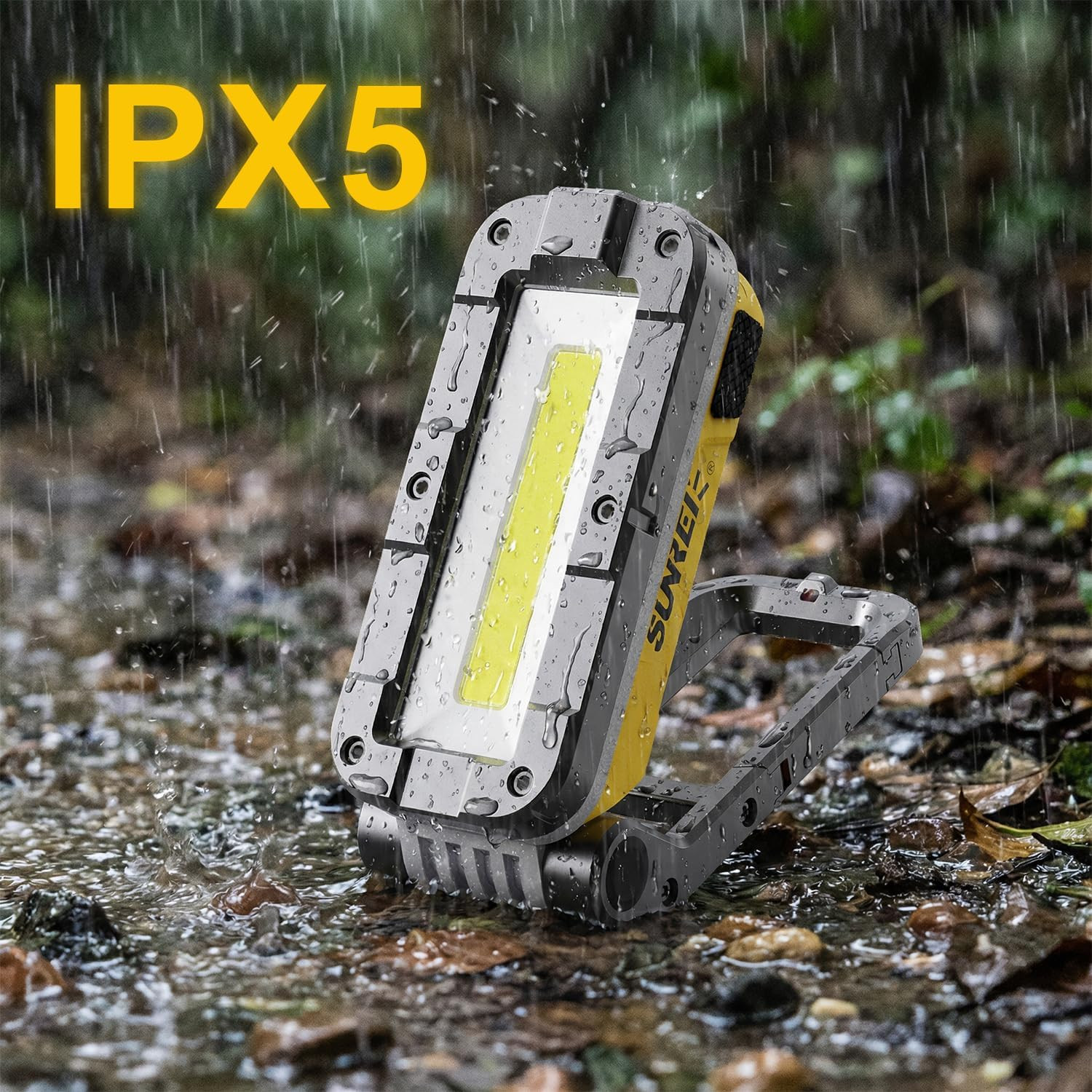 LED Rechargeable Magnetic Work Lights COB Mechanic Lights,1200 Lumens, Magnetic