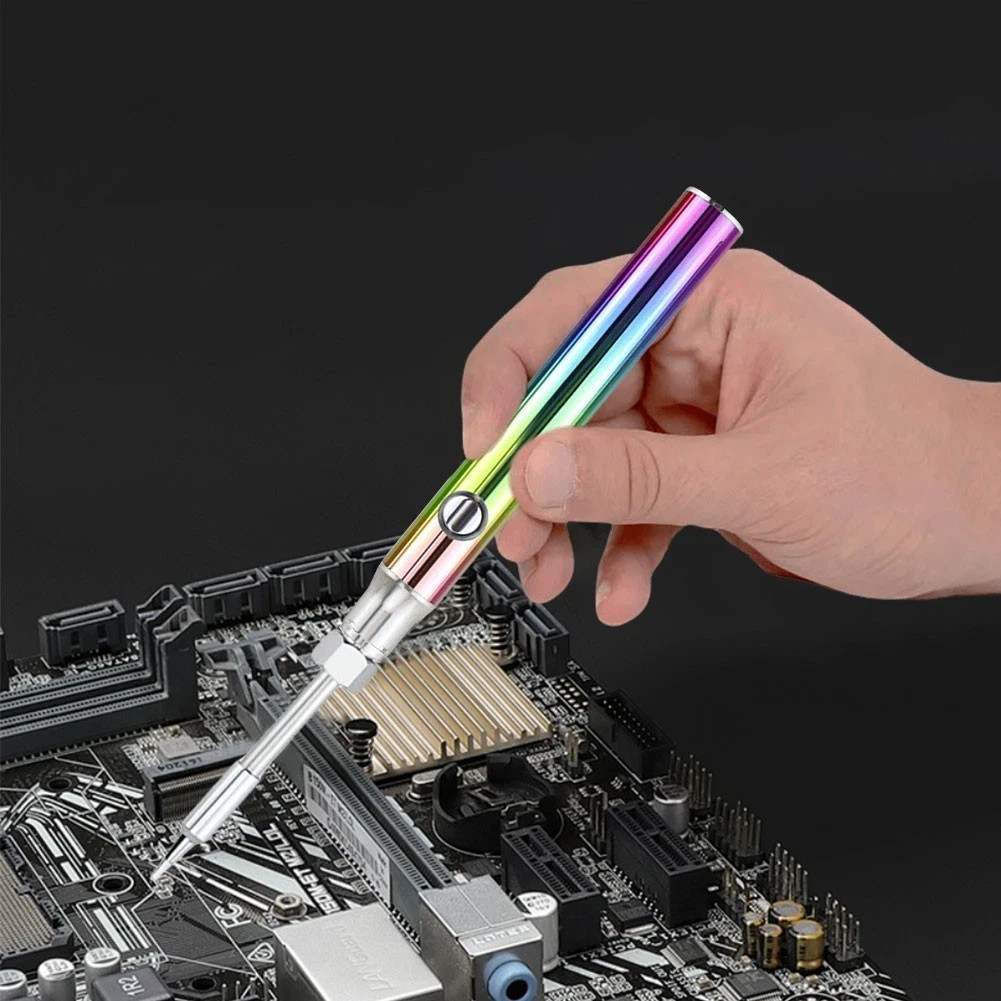 1100mAh USB Rechargeable Cordless Soldering Iron Pen Kit with 3 Temp Settings US