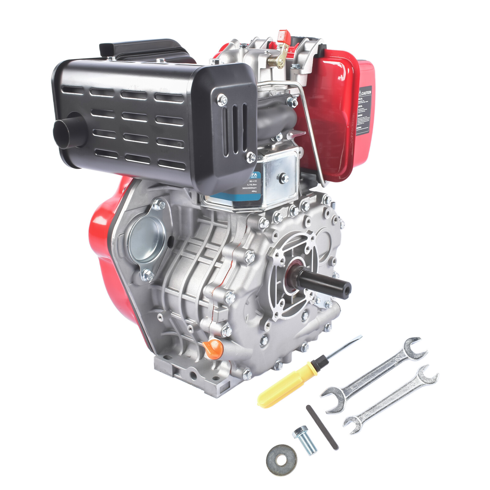 4 Stroke 10HP 418CC Diesel Motor Engine Heavy Duty Single Cylinder Air- Cooled