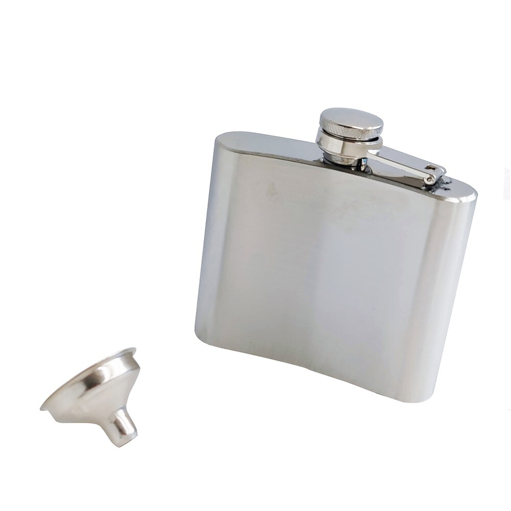 5 OZ Alcohol Pocket Flask Whiskey Flask with Portable Funnel 148ml 3.1″*3.5″
