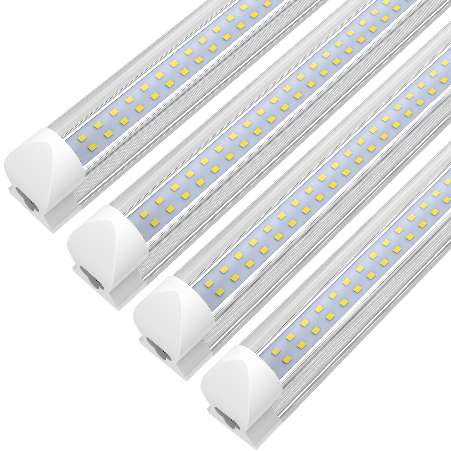 Integrated T8 4FT LED Shop Light Fixture 6500K 4Foot LED Tube Light Bulb 36W 60W