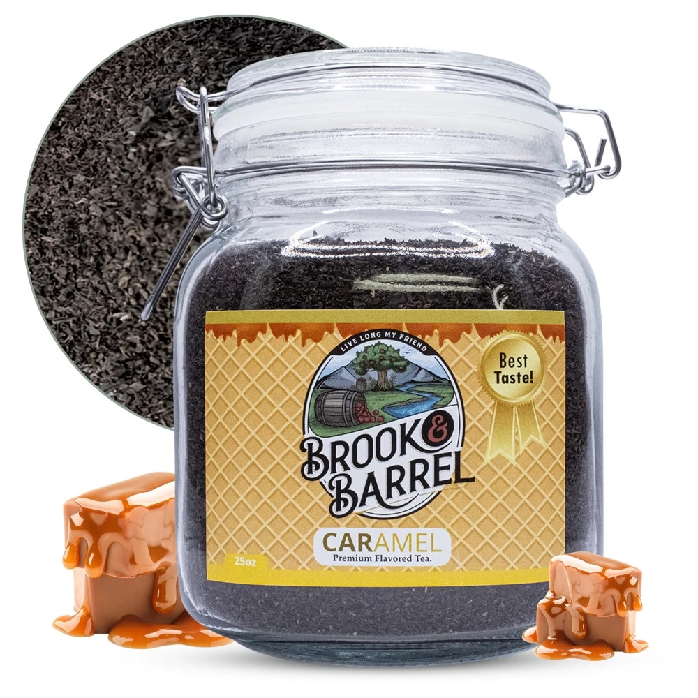 1.6 lbs Organic Loose Leaf Tea Mason Jar Gift Set Premium Bulk Brook & Barrel