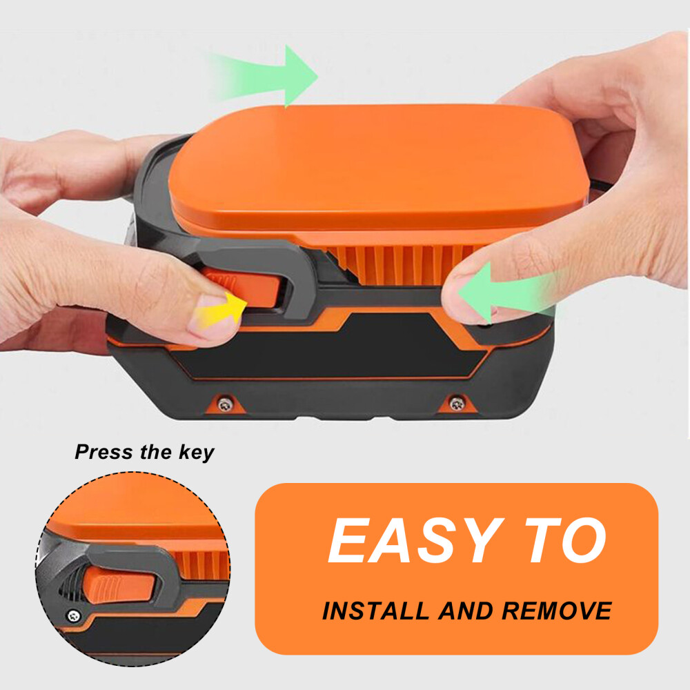 Power Wheels Adapter for Ridgid Battery 18V AEG Li-Ion Dock Power Connection USA