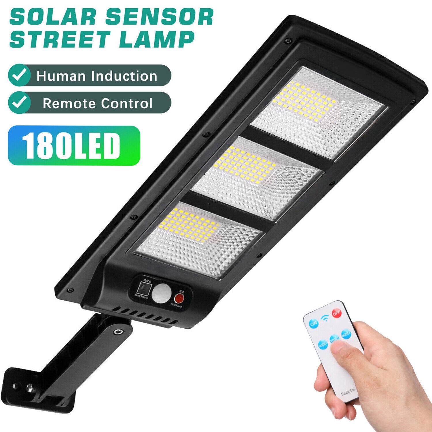 5000W Commercial Solar Street Lights Outdoor Dusk to Dawn Super Bright Road Lamp