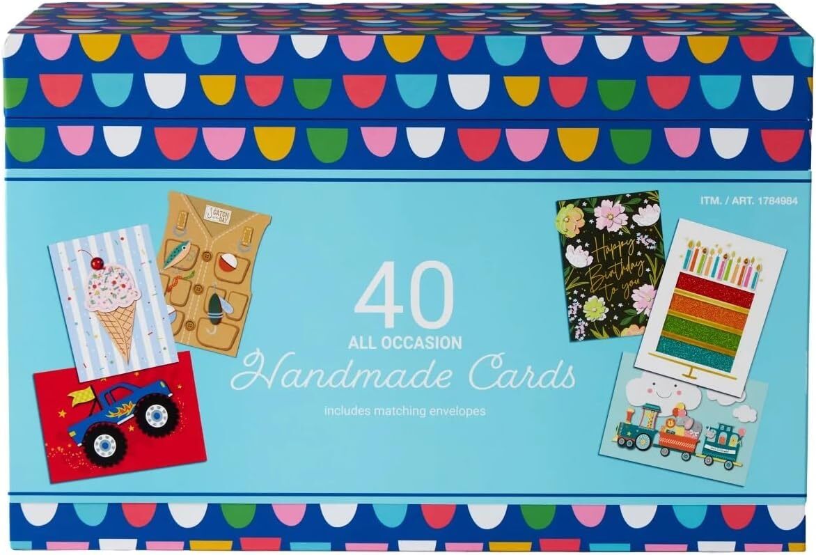 PRO4ALL Hand Crafted All Occasion Greeting Card Collection, 40-count NEW MODEL