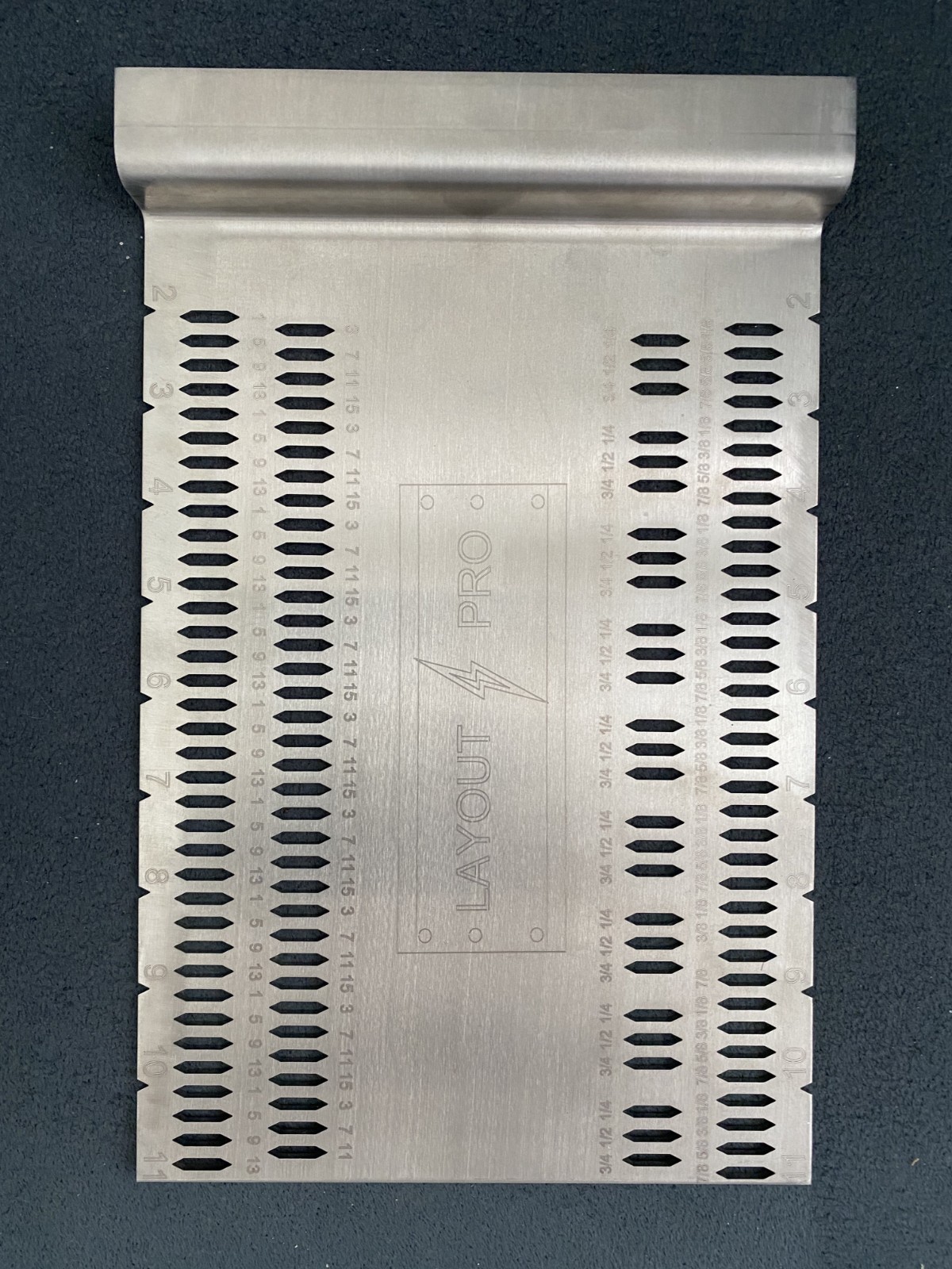 Structural Beam pan layout tool, high grade 304 stainless steel, 3/32x7x11