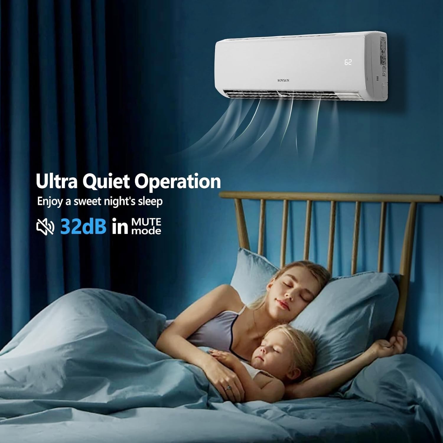 18000 BTU Mini Split Air Conditioner Indoor Unit Only, 230V Ductless Wall Mou…