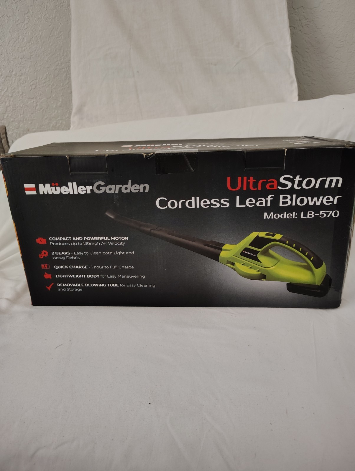 Mueller Ultra Cordless Leaf Blower, 140mph 20 V Powerful Motor, Electric Leaf Bl