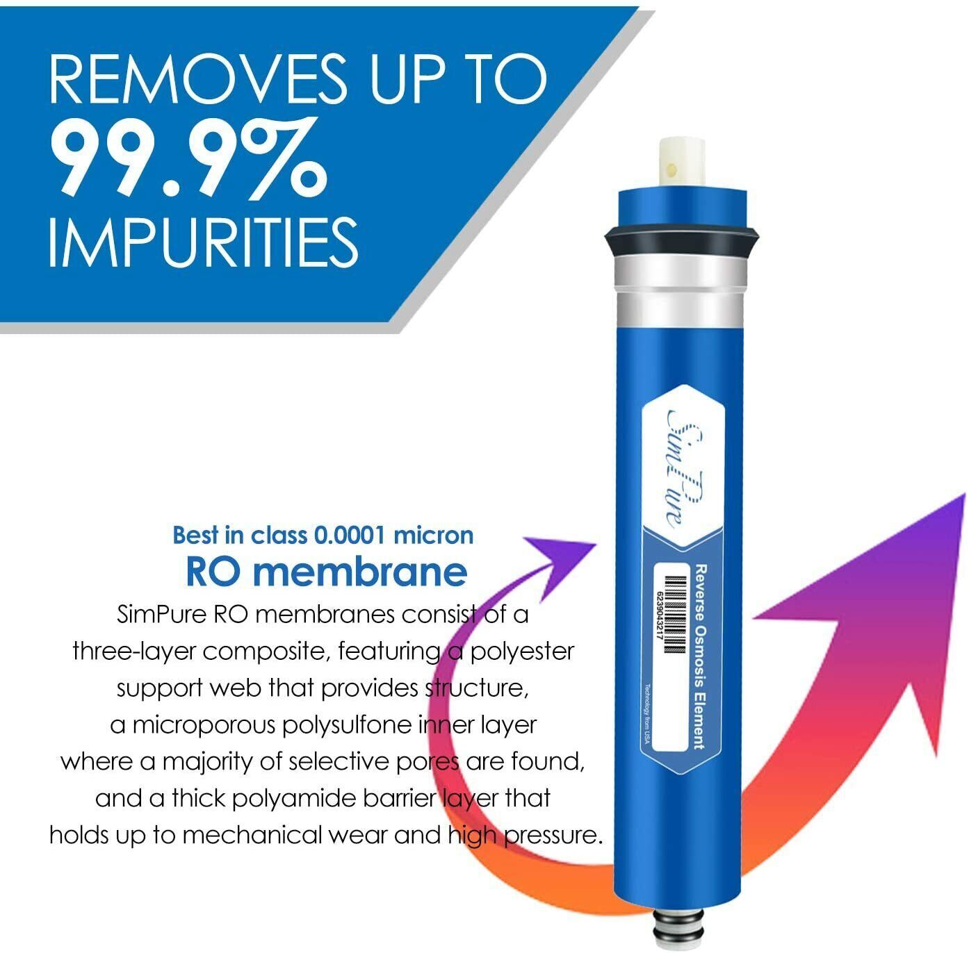 Reverse Osmosis Carbon Water Filter Cartridge Replacement For 5 6 7 Stage System
