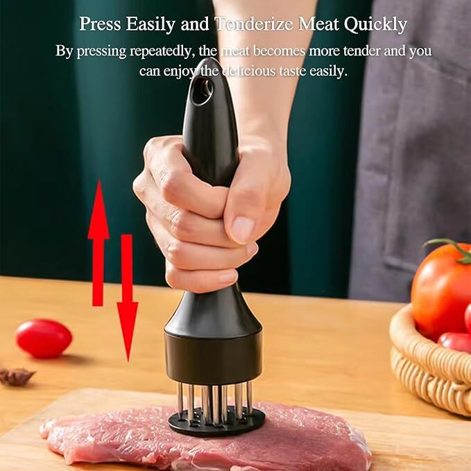 Meat Tenderizer Tool 21Needles Stainless Steel for Tenderizing Kitchen Tool USA