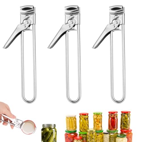 3pcs Adjustable Stainless Steel Jar Openers, Multifunctional Metal Manual